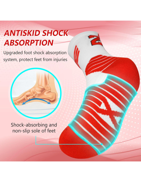 3 Pares de Calcetines de Baloncesto + Muñequera + Compresión