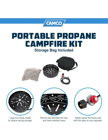 Calentador de Propano Portátil Camco 58041 para Camping 65,000 BTU
