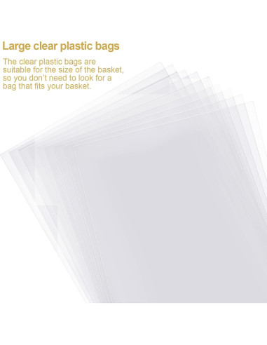 Juego de 50 Cestas de Regalo Canlierr con Lazos y Bolsas