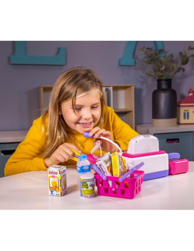 Caja Registradora de Juguete Kidplokio Rosa 35.56x15.24cm