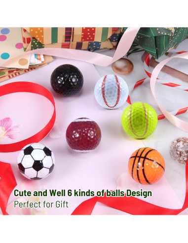 Bolas de Golf Divertidas Sheffla - Regalo para Niños y Golfistas