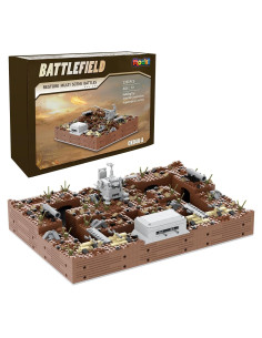 Conjunto de Bloques MOOXI Fortificaciones WWII 1351 Piezas