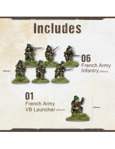 Miniaturas Wargames Delivered Infantería Francesa 28 mm 2