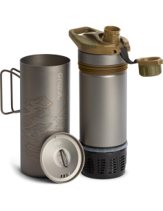 Botella Purificadora GRAYL GeoPress Titanio 710 ml 2