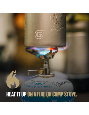 Botella Purificadora GRAYL GeoPress Titanio 710 ml