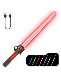 Sable Iluminado LED Gianby 26 cm 7 Colores 3 Modos FX