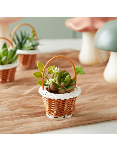 Paquete de 24 Mini Cestas Tejidas Juvale 5x8 cm para Manualidades 2