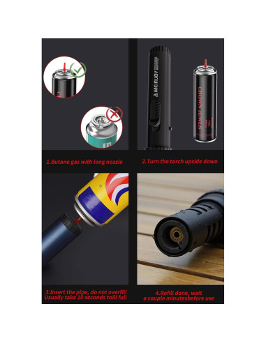 Encendedor de Antorcha MEIRUBY Lightsaber Butano Negro