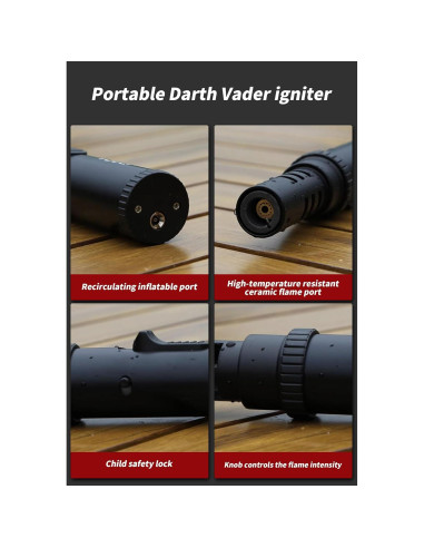 Encendedor de Antorcha MEIRUBY Lightsaber Butano Negro