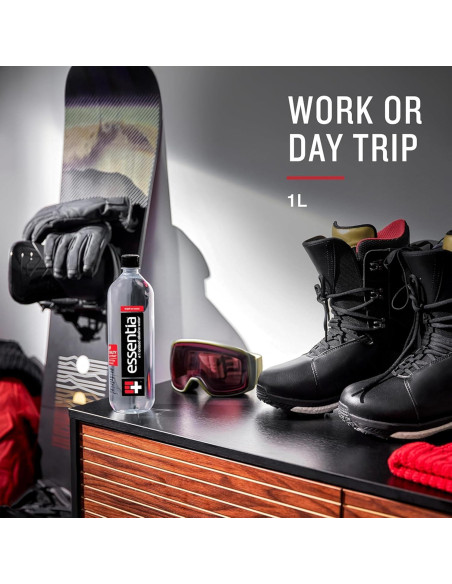 Agua Alcalina Essentia 1L x12, pH 9.5, 99.9% Pura