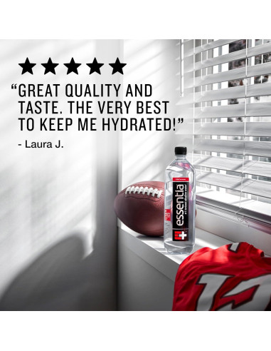 Agua Alcalina Essentia 1L x12, pH 9.5, 99.9% Pura