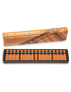 Ábaco Digital Black Long 17 Columnas 26.5x6x1.5cm