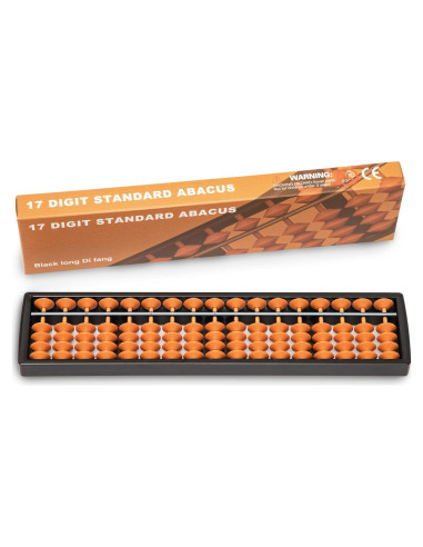 Ábaco Digital Black Long 17 Columnas 26.5x6x1.5cm