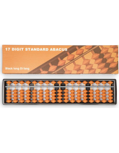 Ábaco Digital Black Long 17 Columnas 26.5x6x1.5cm 2