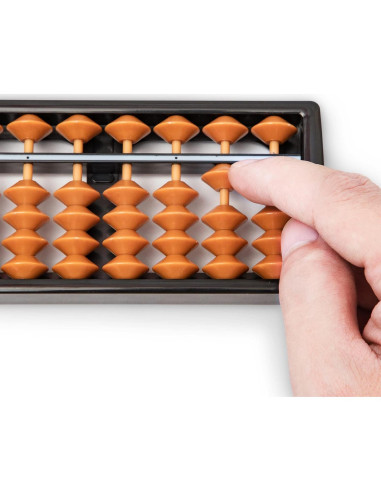 Ábaco Digital Black Long 17 Columnas 26.5x6x1.5cm