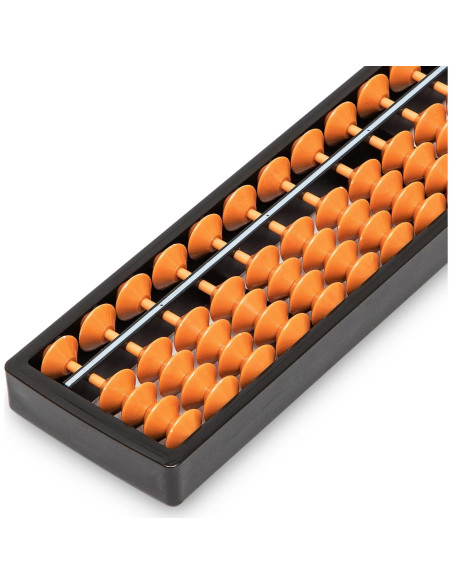 Ábaco Digital Black Long 17 Columnas 26.5x6x1.5cm