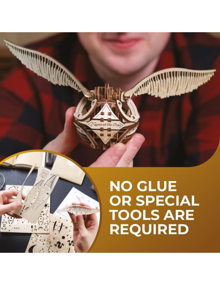 Rompecabezas 3D UGEARS Snitch Dorada Harry Potter 209g Rompecabezas 3D UGEARS Snitch Dorada Harry Potter 209g
