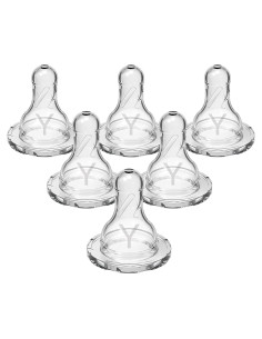 Chupón de Silicona Y-Cut Dr. Brown para Líquidos Espesos 6 Unidades