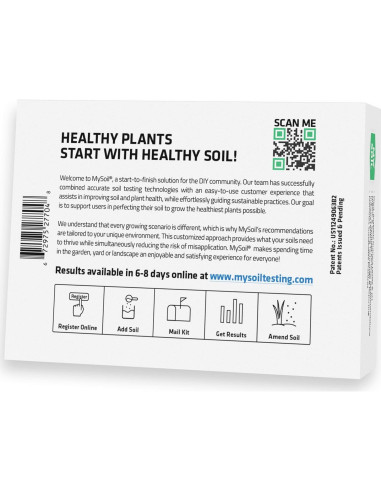 Kit de Prueba de Suelo MySoil - Análisis de Nutrientes y pH