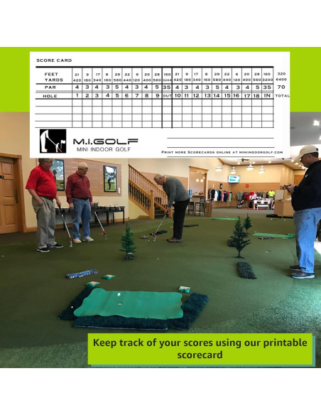Set de Mini Golf Interior Mini Indoor Golf con 2 Golfistas