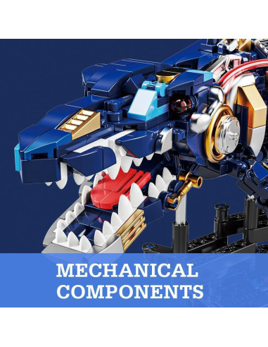 Conjunto de Construcción de Dinosaurios Marinos RiceBlock 785 Piezas