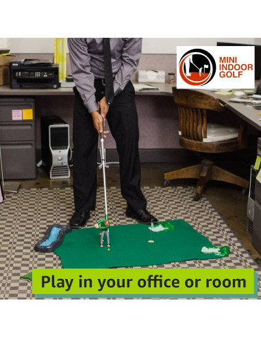 Set de Mini Golf Interior Mini Indoor Golf con 2 Golfistas
