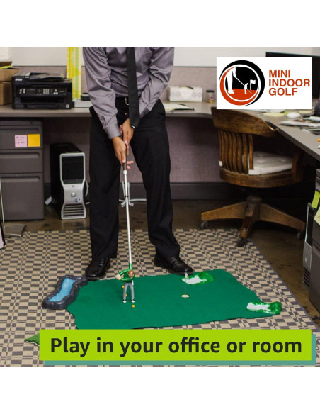 Set de Mini Golf Interior Mini Indoor Golf con 2 Golfistas
