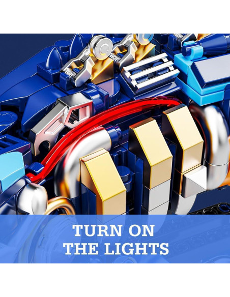 Conjunto de Construcción de Dinosaurios Marinos RiceBlock 785 Piezas