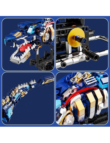 Conjunto de Construcción de Dinosaurios Marinos RiceBlock 785 Piezas