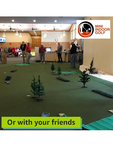 Set de Mini Golf Interior Mini Indoor Golf con 2 Golfistas