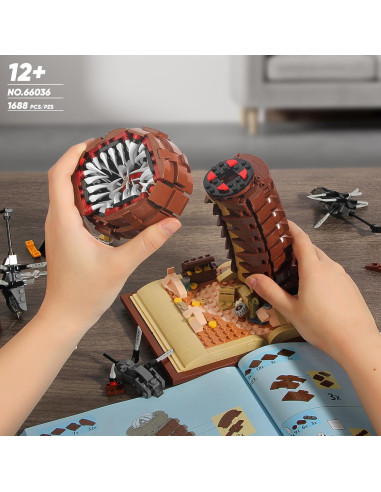 Juego de Bloques Sandworm BuicraHub 1688 Piezas Creativo