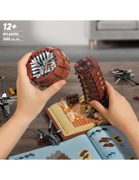 Juego de Bloques Sandworm BuicraHub 1688 Piezas Creativo