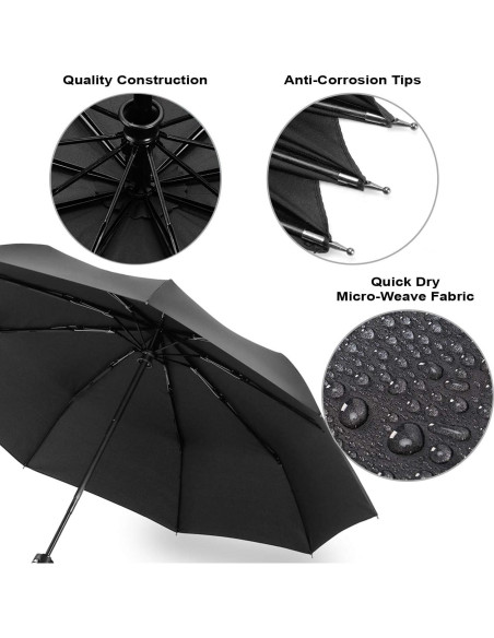 Paraguas de Viaje Liberty Imports 3 Pack Compacto y Ligero