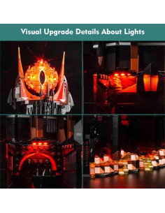 Kit de Luz LocoLee para Lego 10333 Barad Dur, LED 12V 2