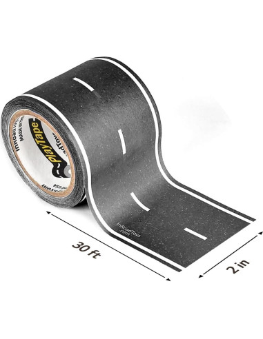 Cinta de carretera PlayTape 30 pies x 5,08 cm para juguetes