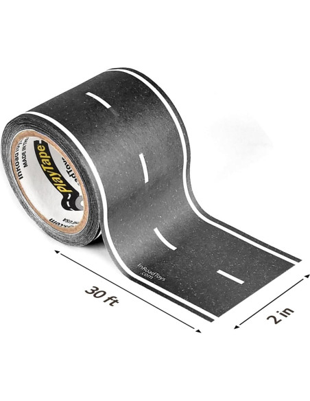 Cinta de carretera PlayTape 30 pies x 5,08 cm para juguetes