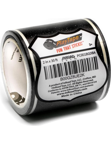 Cinta de carretera PlayTape 30 pies x 5,08 cm para juguetes