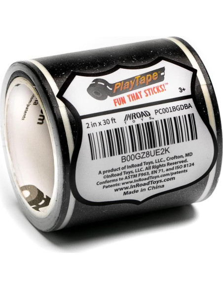 Cinta de carretera PlayTape 30 pies x 5,08 cm para juguetes