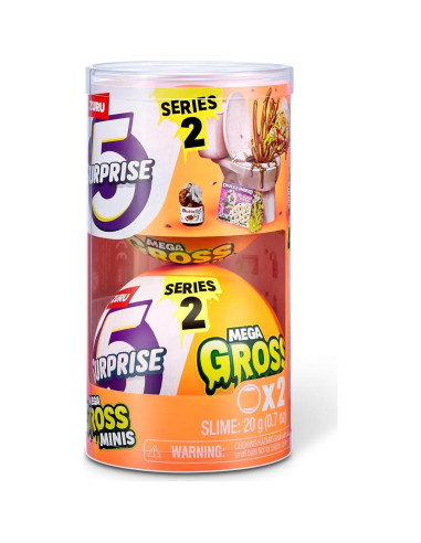 5 Sorpresas Mega Minis Groseros Serie 2 ZURU 2 Paquete