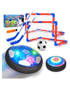 Juego 3 en 1 de Hockey y Fútbol Qirptey con Luces LED
