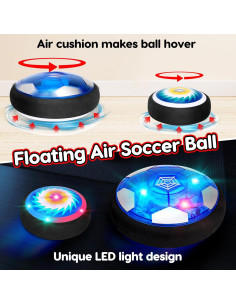 Juego 3 en 1 de Hockey y Fútbol Qirptey con Luces LED 2