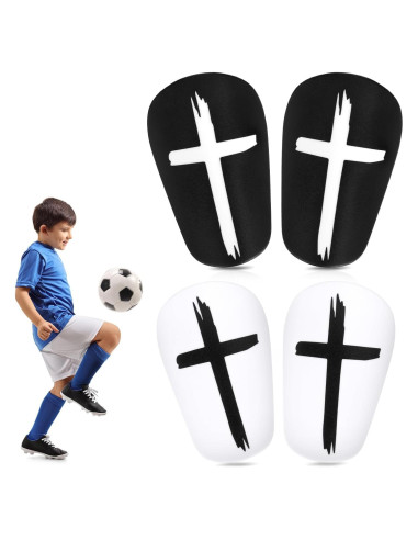 Espinilleras Mini XIHIRCD 8x5cm Negro Blanco Protección