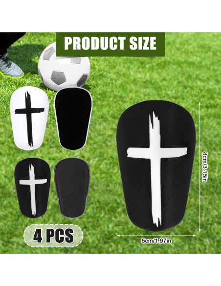 Espinilleras Mini XIHIRCD 8x5cm Negro Blanco Protección