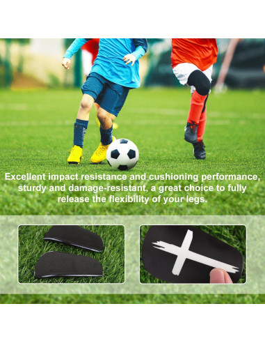 Espinilleras Mini XIHIRCD 8x5cm Negro Blanco Protección