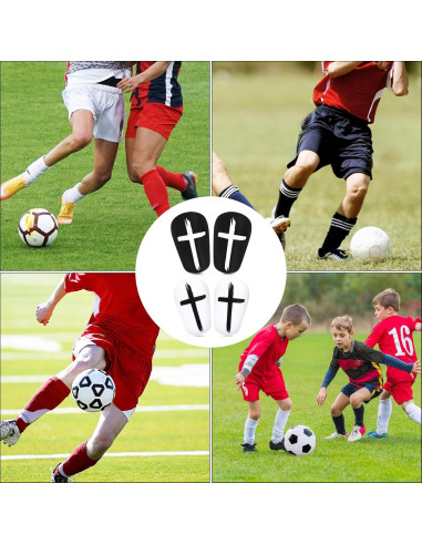 Espinilleras Mini XIHIRCD 8x5cm Negro Blanco Protección