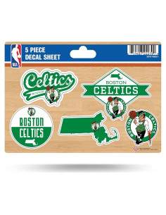 Calcomanías Boston Celtics Rico Industries 5 Piezas