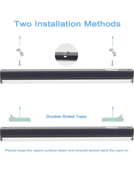 Barra de Luz Negra LED GREENIC 10W 30cm USB 2 Piezas