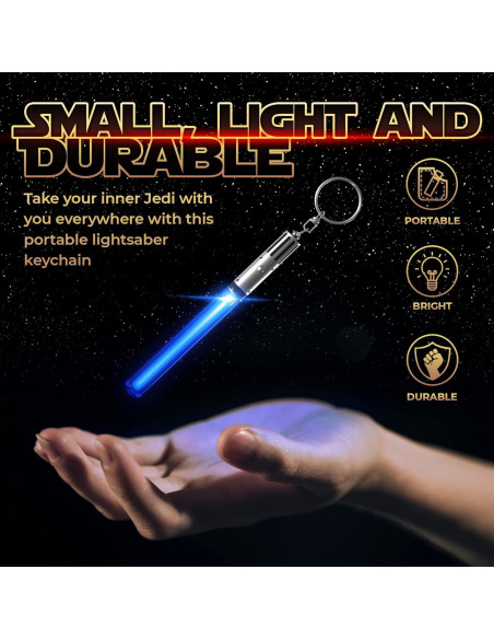 Llavero Espada de Luz Star Wars 8 Colores LED Brillante