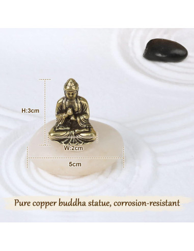 Kit Jardín Zen FOLKOR LIFE con Buda y Soporte de Incienso