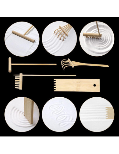 Kit Jardín Zen FOLKOR LIFE con Buda y Soporte de Incienso